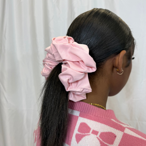 MEGA SCRUNCHIES: BURGUNDY + BLUSH