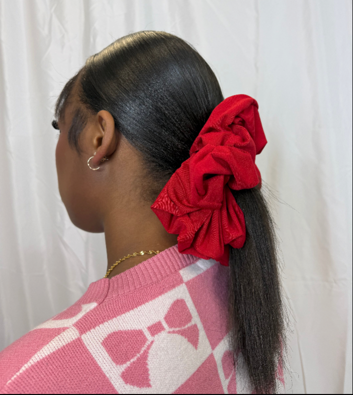 MEGA SCRUNCHIES: RED + PINK